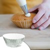 Rumyve 100 Pcs Disposable Baking Cups,Foil Metallic Cupcake Cases,Muffin Liners