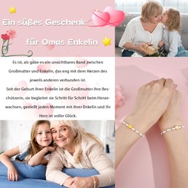 SUNSH Mother Daughter Son Grandma Granddaughter Bracelet Mother Daughter Son Grandma Granddaughter Gift Mother's Day Gift Mother Daughter Son Grandma Granddaughter Birthday Back to School Gift