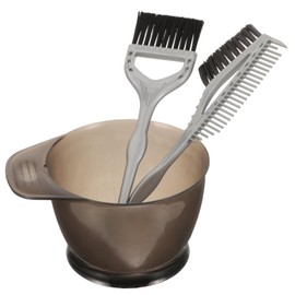 WOONEKY 1set Complete Hair Dye Kit Bowl Brush Oil Applicator Dye Brush Bowl Set for Professional Salons Home Use Hair Coloring Tool Kit