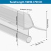 Transparent Rubber Lip Shower Seals for Glass Doors (6-8mm |