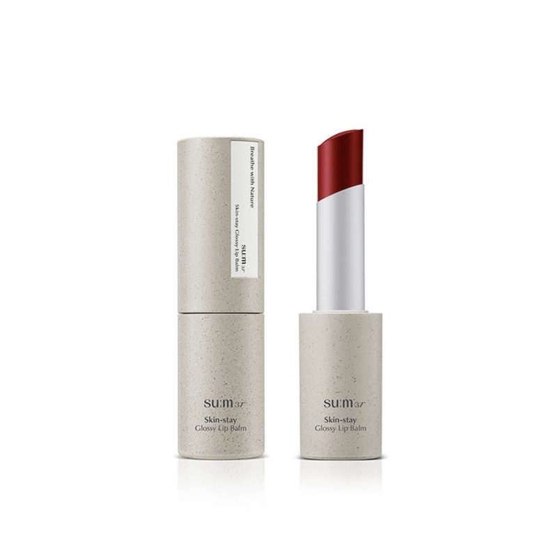 Su:37 degrees Skin Stay Glossy Lip Balm 4.2g Red Tack