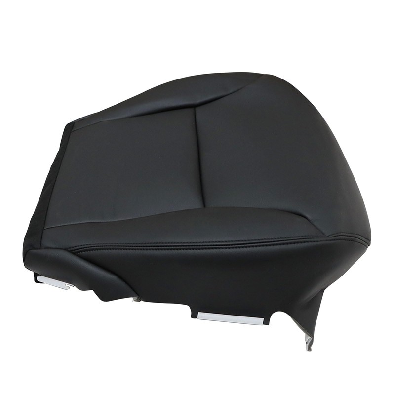 NLQR Driver Bottom Non-Perforated Microfiber Leather Seat Cover Compatible with