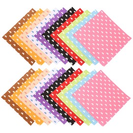 IWOWHERO 20Pcs DIY Nonwoven Fabric Cloud Pattern Felt Sheets Safe Durable Craft Fabric for Creative Projects