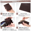 Ignarts MW-01 Men's Bifold Wallet, Carbon Leather, Genuine Leather, Large