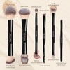 MAANGE Brochas para Maquillaje Profesional, 6 Piezas de Doble Punta