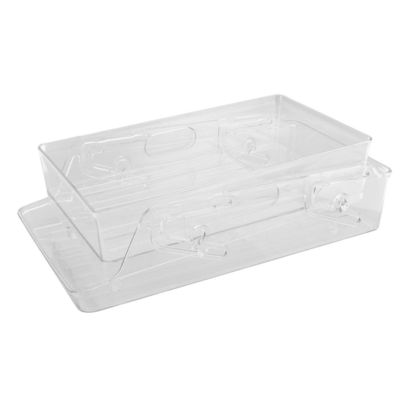 Automatic Rolling Beverage Soda Can Storage Organizer Double Layers Plastic