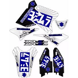 Factory EFX 2013 DRZ400SM Exhaust Graphic Kit Drz400s drz 400sm Shroud Plastic Decals drz400