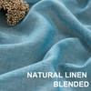 Turquoize Natural Linen Blended Sheer Curtains Curtains for Bedroom 96