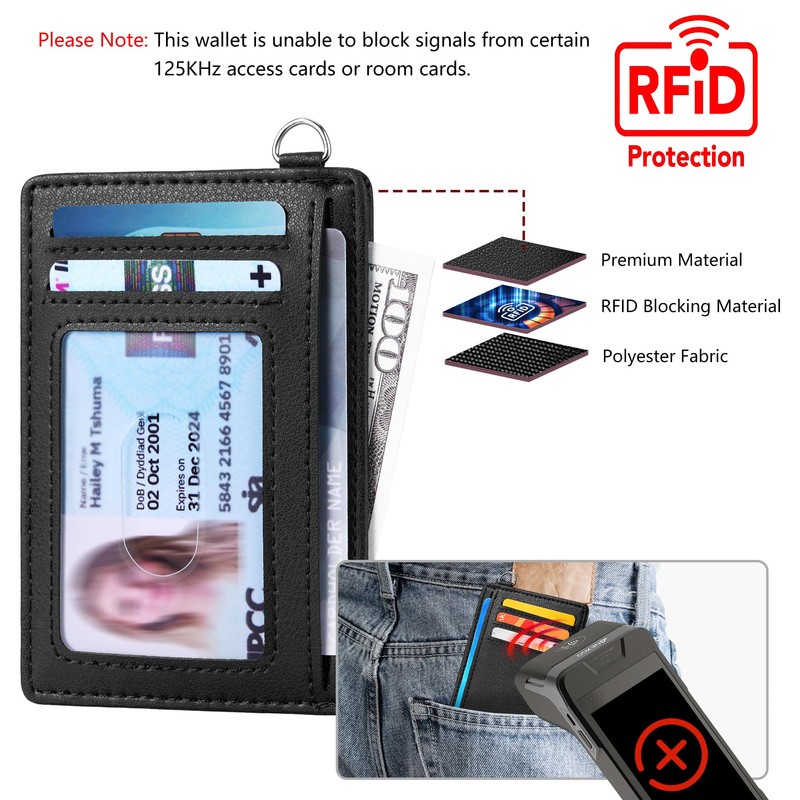 Mayski Slim Minimalist Wallet, Front Pocket Wallets, RFID Blocking, Credit
