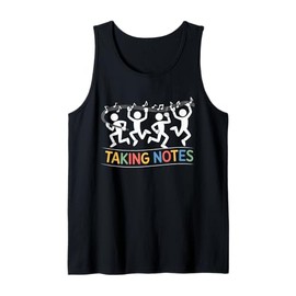 Taking Note Funny Music Art Gag Music Lover for Men Women Tank Top