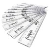 Transparent Metric Rulers 15cm - 150mm Shatterproof Plastic Clear Rulers