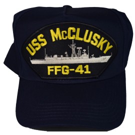 HNP USS McCLUSKY FFG-41 SHIP HAT - NAVY BLUE - Veteran Owned Business