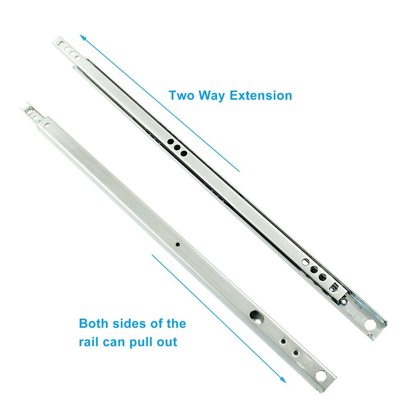 Dijedev 13.5 Inch Metal Drawer Slides, 2pcs Heavy Duty Ball