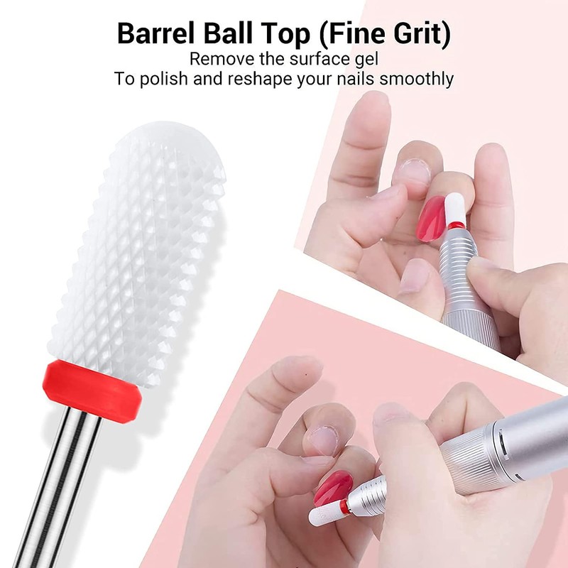 MelodySusie 4 x Ceramic Nail Cutter Bits Set Nail Cutter