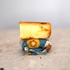 Honeybee Beeswax Wrap Roll (28cm x 100cm), Blue Leaf
