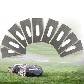 Pack of 30 Robotic Lawnmower Replacement Blades, Oblong Hole Blades Compatible with Husqvarna/Automower/Gardena, Replacement Blades for Robot Lawnmower, Universal Robot Lawn Mower Blades, Robot Lawnmower Blade (Far