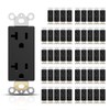 TOPELER 20 Amp Decorator Wall Outlets, Non-Tamper Resistant Decorative Standard