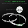 HealSmart 4" 25 Ft Aluminum Ducting Flexible, Heavy-Duty Four-Layer Protection