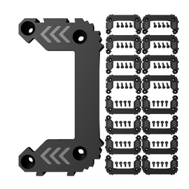 8PCS for Milwaukee Packout Cleats, Cleat 'n' Feet Cleats Compatible with Milwaukee Packout System, MountTool Box Storage System Anywhere NyVoozy (8, black)