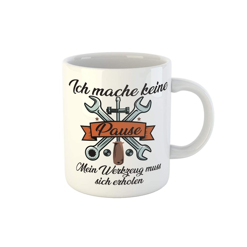 clothinx Tasse Ich mache keine Pause lustiges Handwerker Geschenk |