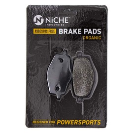 NICHE Brake Pad Set for Yamaha XT350 XT225 TTR225 Tri Z 250 RT180 3BN-W0045-01-00 Front Organic