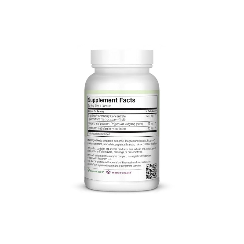 Maxi Health CranMax Supreme Urinary Tract and Immune Boost Capsules,