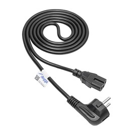 Akyga AK-UP-08 Power Cable for Server UPS Power Cable 3-Pin CEE 7/7 / IEC C15 1.8 m, 10 A IEC Cable Black, Cu 100% Copper, 3 x 1 mm2 HQ