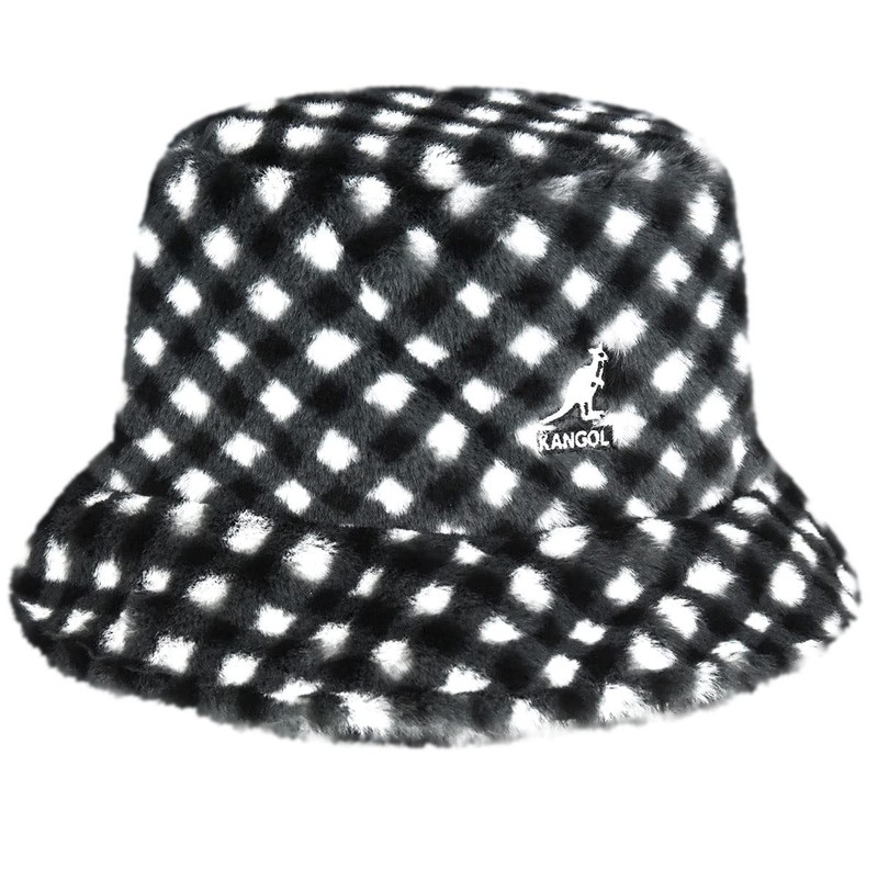 Kangol - Fishing Hats Packable Vinyle-Style, black-white
