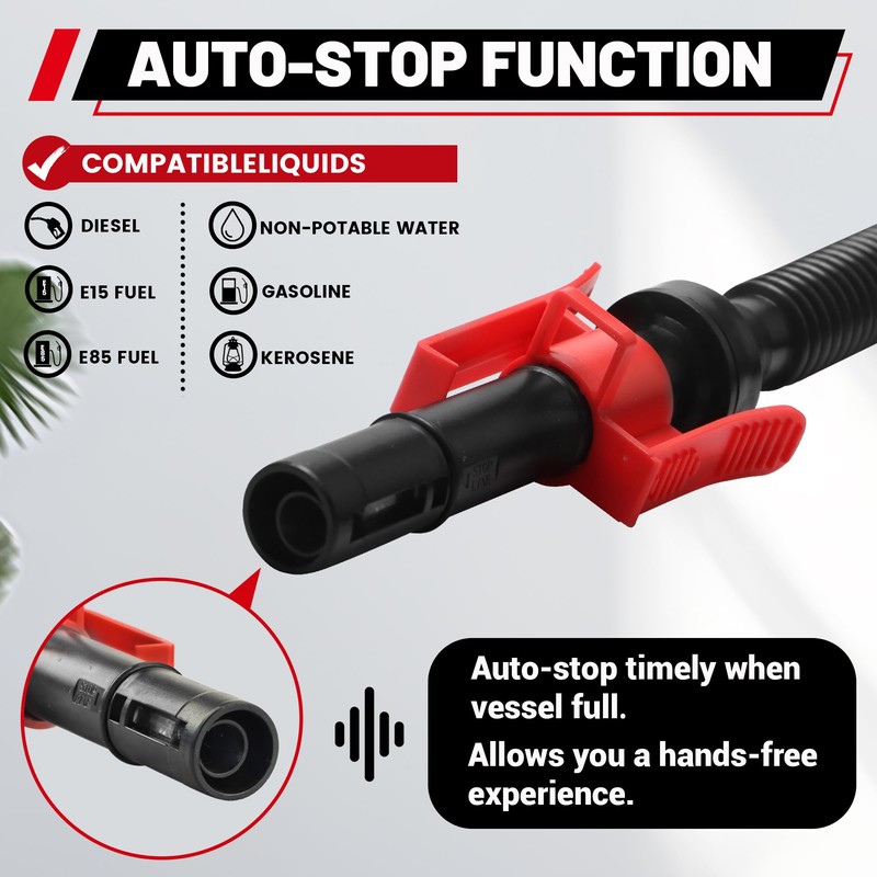PUMPTOR Fuel Transfer Pump Rechargeable Gas Pump For Gas Can