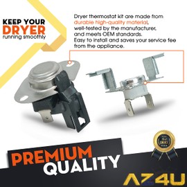 AZ4U 8557403 280148 1175772 Dryer Thermal Cut-Off And High Limit Thermostat Replace Thermal Fuse 8318314 280148VP For Whirlpool, Maytag, Kenmore, Amana Dryer