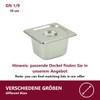 HOOZ GN Container 1/9 Stainless Steel, 150 mm Height, Food