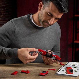 Mattel Brick Shop Hot Wheels Speed Series Maserati MC20 Construction Set with 250 Pieces, Realistic Details and Individual Stickers, Adult Collectors and Children from 10 Years, JFR90
