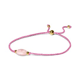 PURAJA Women's Gemstone Bracelet with 18 Carat Real Gold-Plated Stainless Steel Beads Handmade Lucky Bracelet Women Courage, Gemstone, Onyx