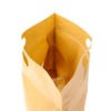 Brown Kraft Paper Side Gusset Flat Bottom Stand Up Pouch