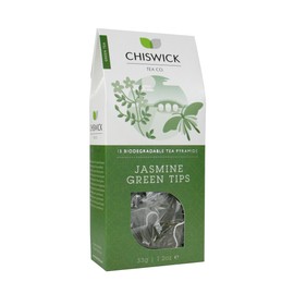 Jasmine Green Tips (Da Bai Hao) Premium Loose Leaf Green Tea - Chiswick Tea Co - 15 Teabags Box
