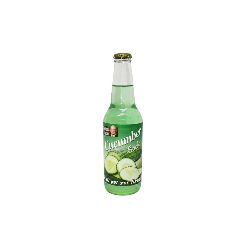 Rocket Fizz Cucumber Soda Flavor | Cane Sugar | Craft
