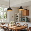 OFPSABAL Black Pendant Lights Kitchen Island 2 Pack, Dome Pendant