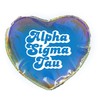 Alpha Sigma Tau Heart Shaped Makeup Bag