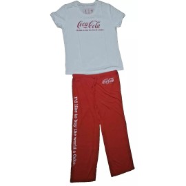 Coca-Cola Vintage 2008 Coca Cola Women's 2 Piece Lounge PJ Set  Polyester Medium New