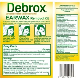 Debrox Earwax Removal Aid Kit with Microfoam Cleansing Action Gentle 0.5 Ounce