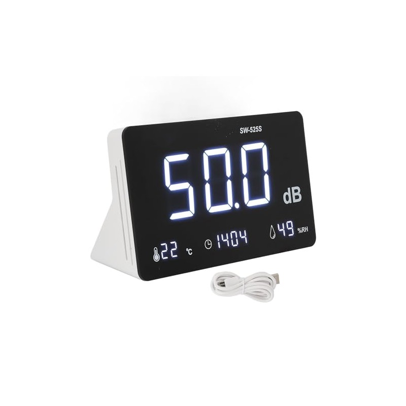 Sound Level Meter, 30-130db 4 in 1 Noise Decibel Meter,