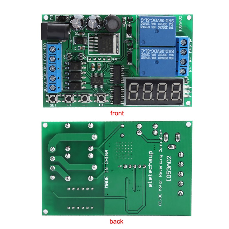 5V - 24V Motor Forward / Reverse Controller Timing Delay