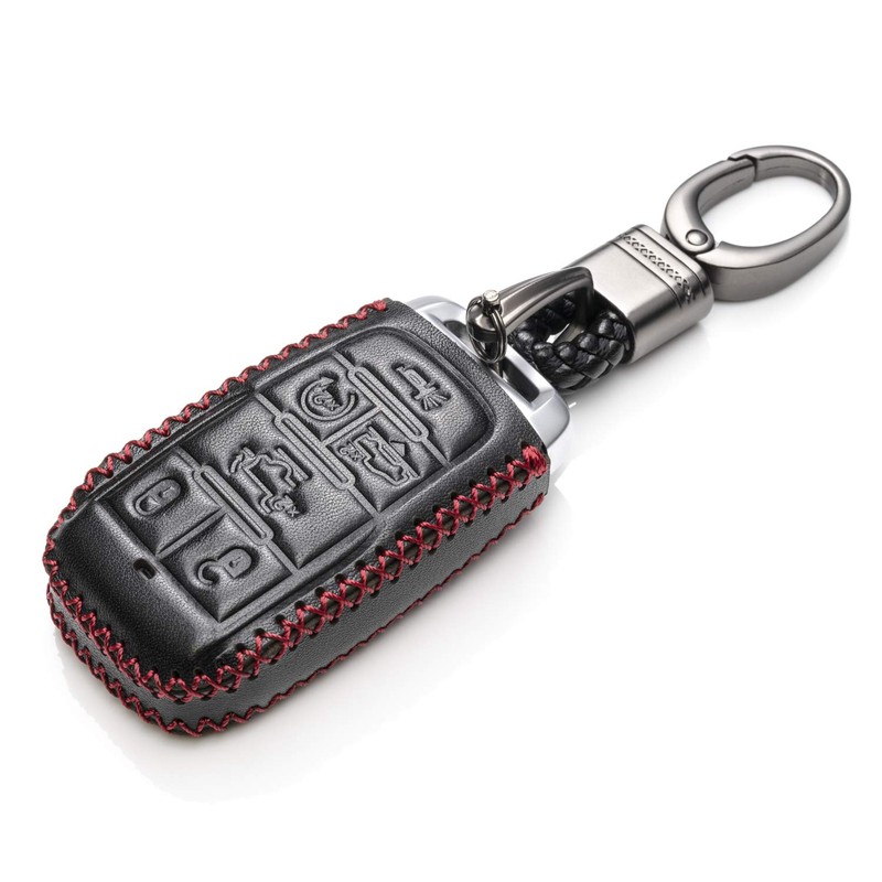 Vitodeco Genuine Leather Smart Key Fob Case Cover Protector Compatible