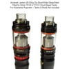 Armerah Lantern 810 Drip Tip eCig Mouthpiece Short/Wide Glass/Steel Single