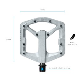 Crankbrothers MTB - Sello de Pedales 2 pequeños crudos y Plateados
