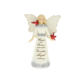Pavilion Gift Company - Guardian Angel - 5.5' Angel Figurine Guardian Religion Faith Religious Faithful Cardinal Home Decor