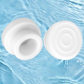 Pool Ladder Bumpers for Inground Pools - 2 Pack Rubber Steps Inside Plug Caps Fit 1.9" Standard Steps Tubing, Rubber Foot Cover Protect Swimming Pool Liner