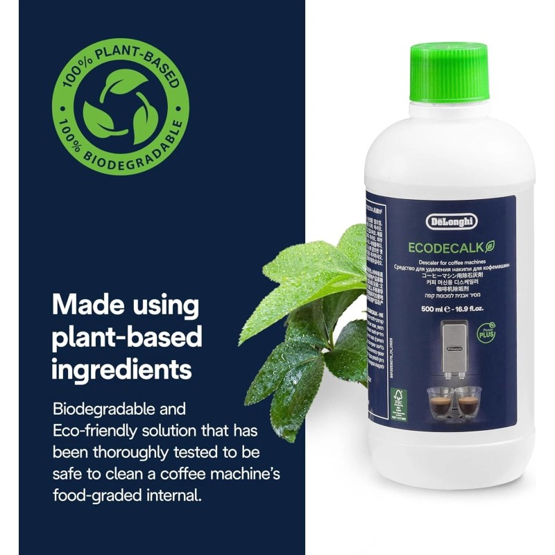 De'Longhi EcoDeCalk by DeLonghi – Natural Descaling Solution for Coffee