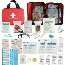 First Aid Kit, Emergency Care Kit with Essential Items, Outdoor Sports First Aid Kit, Practical First Aid Kit Suitable for Hiking, Medical Suppliers, Liquid Bandage, Care, Red Healthcare