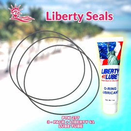 LIBERTY SEALS 92200050 C Series Volute O-ring (3-PACK - PTK-277 + LUBE TUBE) For Aqua-Flo